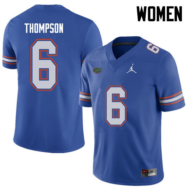 Jordan Brand Women #6 Deonte Thompson Florida Gators College Football Jersey Royal